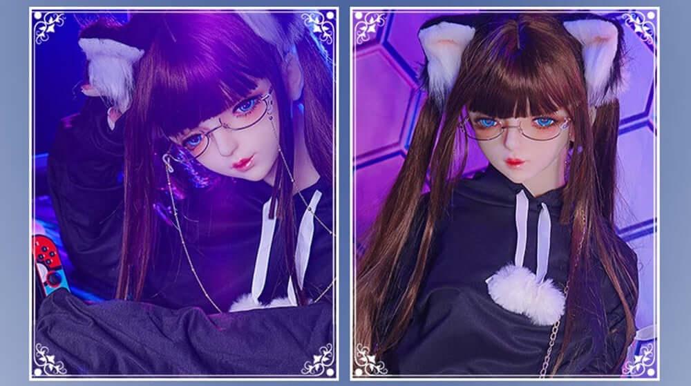 145cm Black Cat 2.0 1:1 Scale Silicone/TPE Small Breast Sex Doll