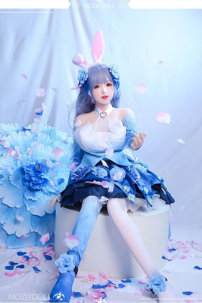 145cm Flora 1:1 Scale Silicone/TPE Large Breast Sex Doll