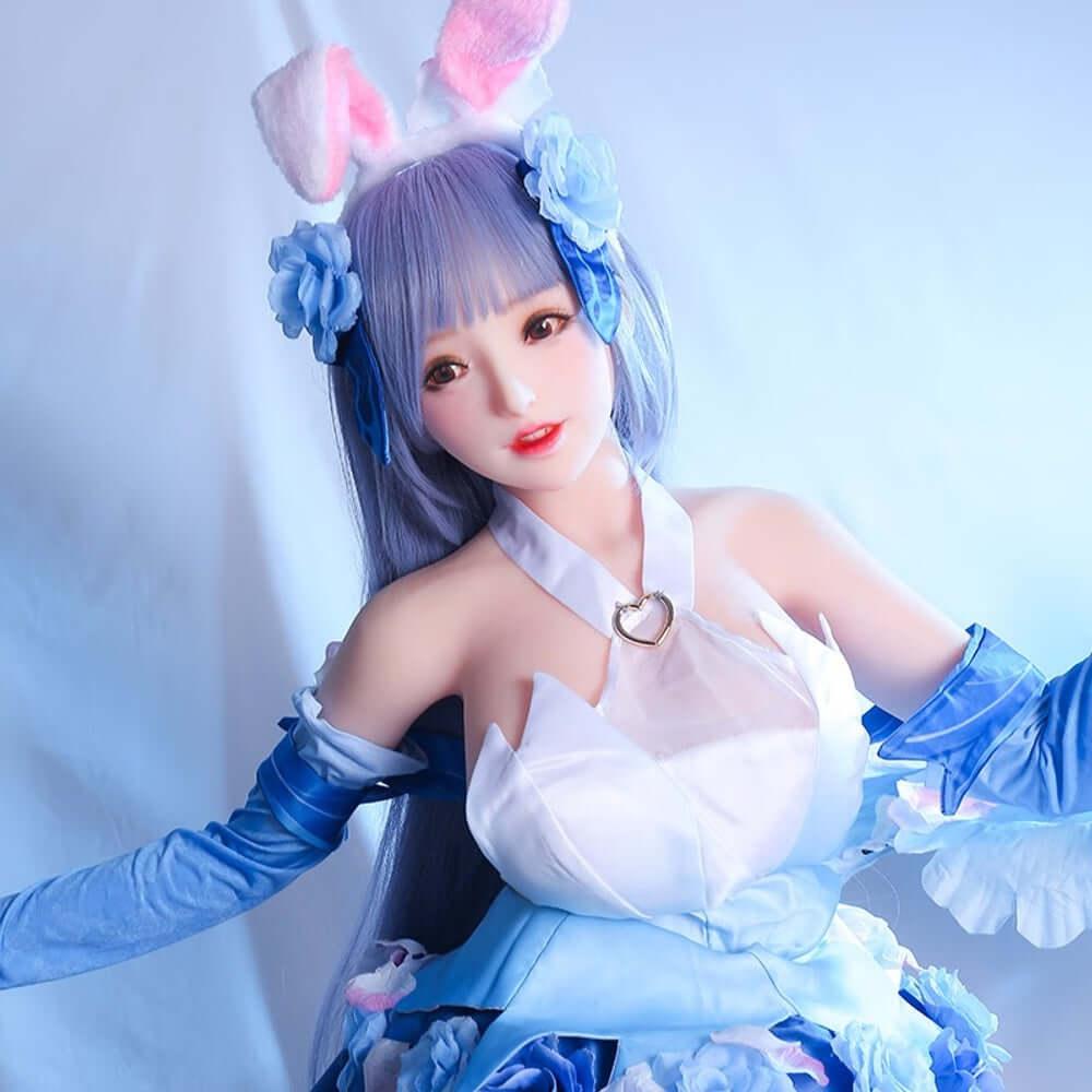 145cm Flora 1:1 Scale Silicone/TPE Large Breast Sex Doll
