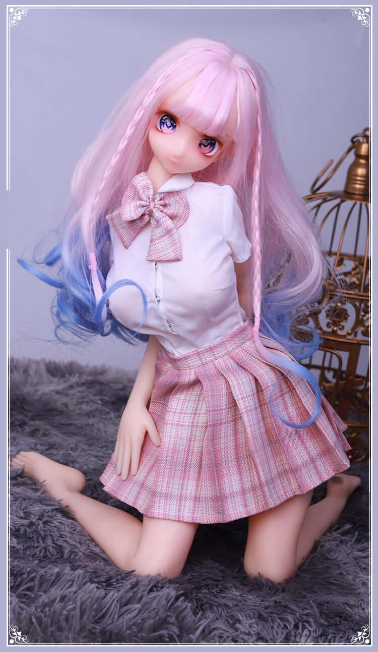 60cm Peach Action Figures Doll (Wig)